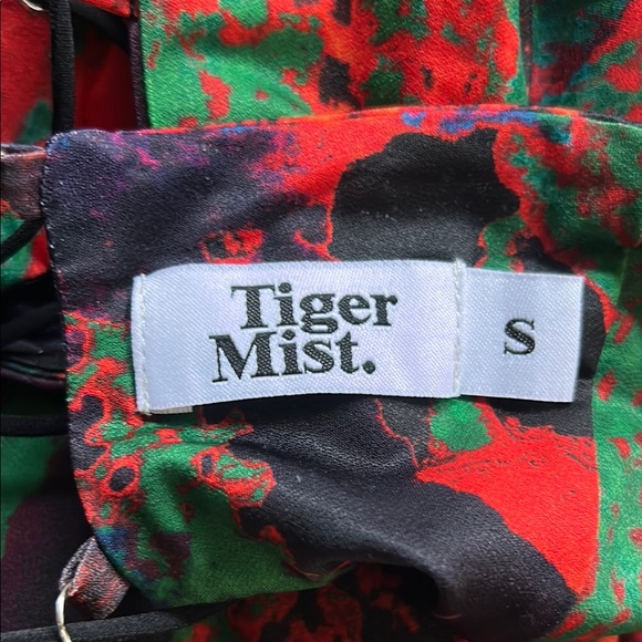 Tiger Mist Red and Blue Spaghetti Strap Bodycon Mini Dress - Picture 6 of 6